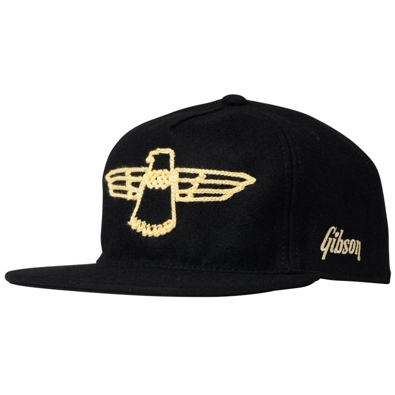 Gibson Thunderbird Wool Snapback (Black)[GA-TBIRDWHT]