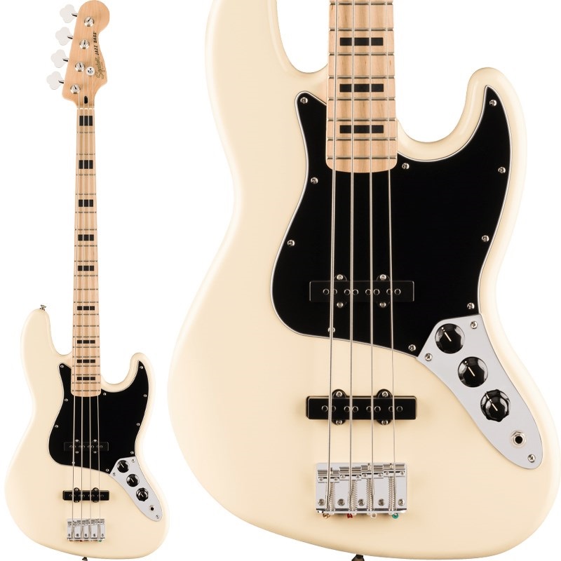 【7月以降入荷予定、ご予約受付中】 Affinity Series Active Jazz Bass (Olympic White/Maple)