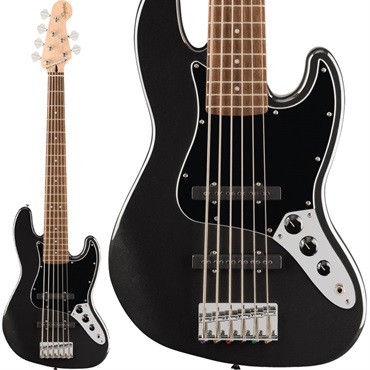 Squier by Fender 【入荷待ち、ご予約受付中】 Affinity Series Jazz Bass VI (Black Metallic/Laurel)