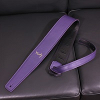 Handmade Leather Straps Leather & Leather Series 2.5inch Standard Tail 【 Violet / Black 】