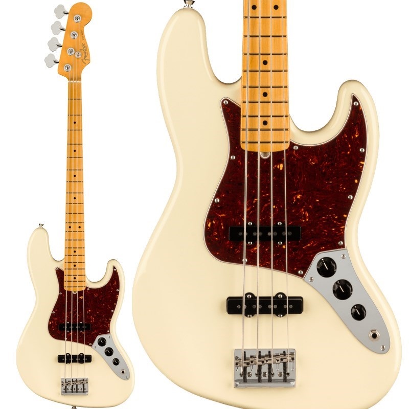 American Professional II Jazz Bass (Olympic White/Maple) 【特価】