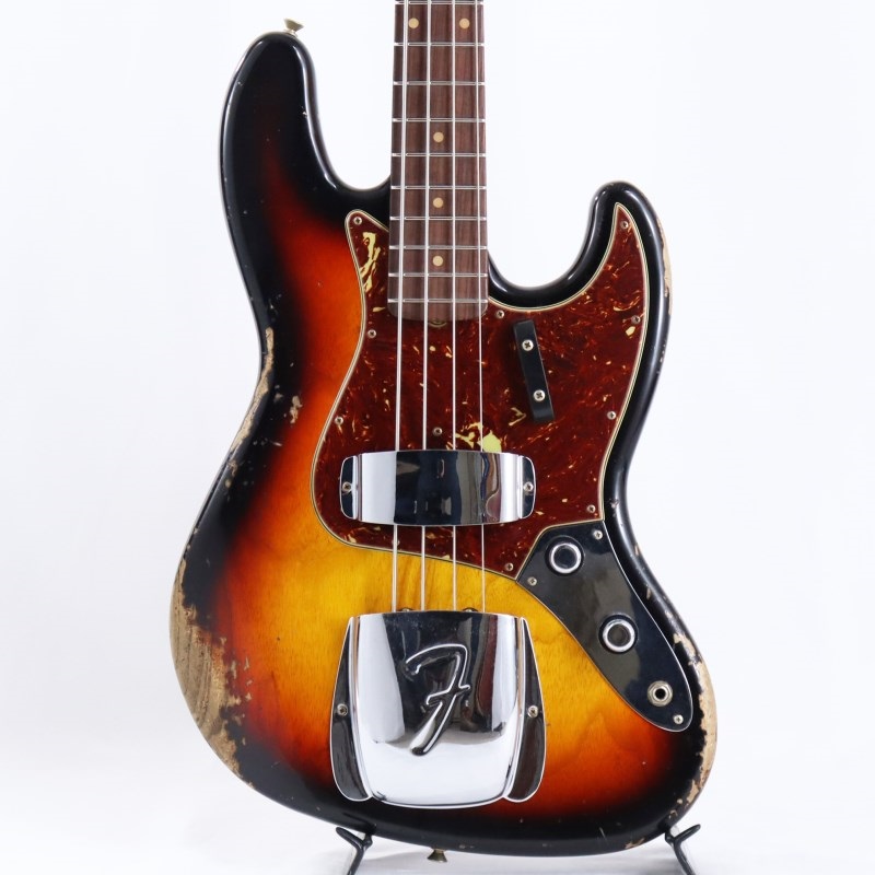 2024 Custom Collection Time Machine 1961 Jazz Bass Heavy Relic (Super Faded/Aged Bleached 3 Color Sunburst)の商品画像
