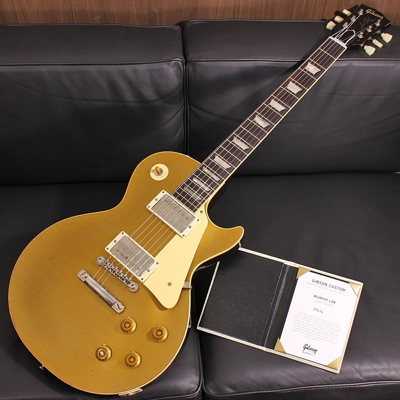 Murphy Lab 1957 Les Paul Gold Top Reissue Double Gold Dark Back Light Aged SN. 7 4656の商品画像