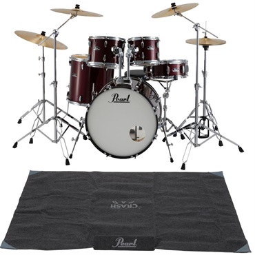 Pearl RS525SCWN/C-2CS #91 + PPB-KCP5 [ROADSHOW シンバル付ドラムフルセット（2クラッシュシンバル仕様） - レッドワイン]【純正ドラムマット付属】