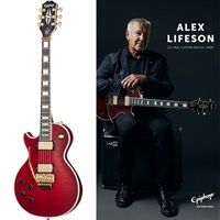 Alex Lifeson Les Paul Custom Axcess Quilt (Ruby) Left-Hand【キズあり特価】