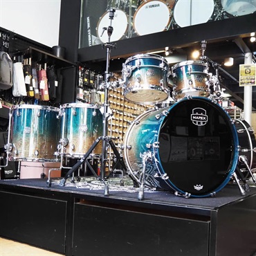 MAPEX SATURN EVOLUTION BIRCH-WALNUT 5pc SET-EXOTIC AEGEAN FADE-[22BD・10TT・12TT・14FT・16FT]【展示キズ有り特価品】