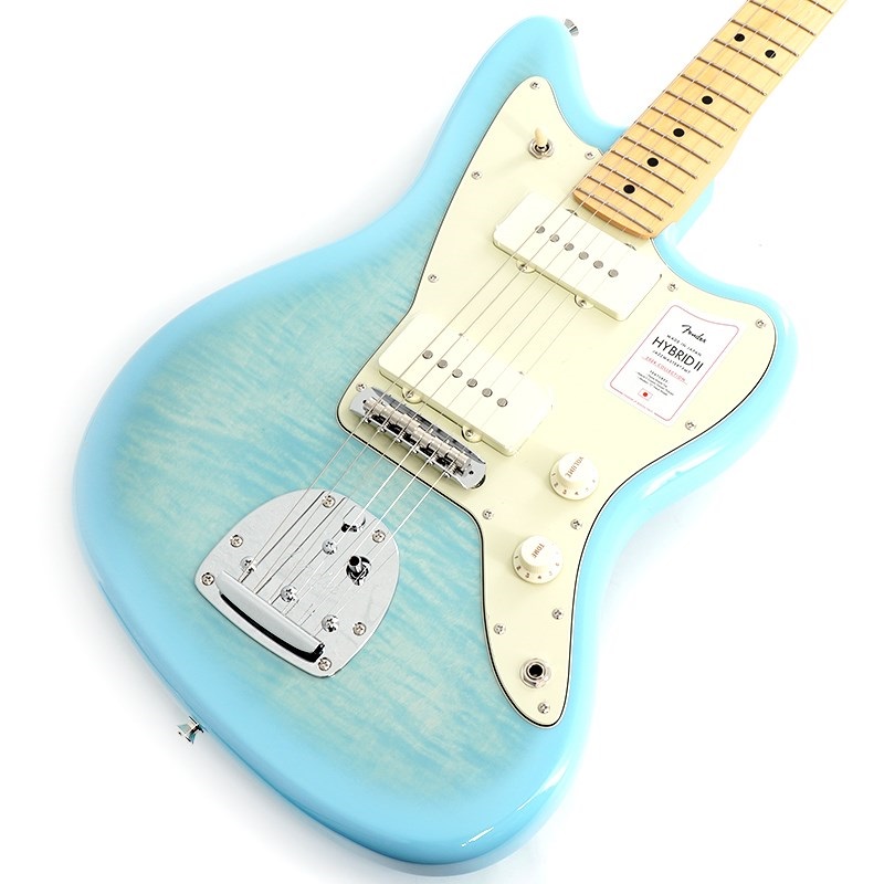 Fender Made in Japan 2024 Collection Hybrid II Jazzmaster FMT (Flame Celeste Blue/Maple)