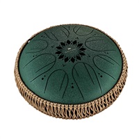 MOSTD4DG [Medium Octave Steel Tongue Drums 10'' / Dark Green - F# minor]