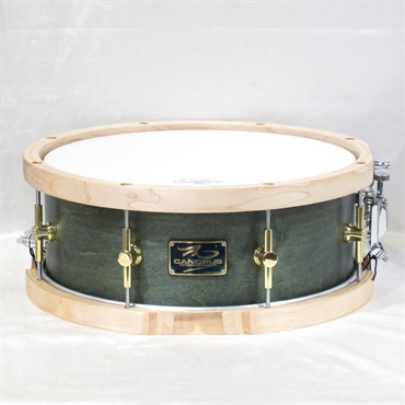 CANOPUS MO-1455WH [MO Snare Drum 14''×5.5'' w/WoodHoop - Black Olive Oil]