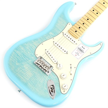 Fender Made in Japan 2024 Collection Hybrid II Stratocaster FMT (Flame Celeste Blue/Maple)