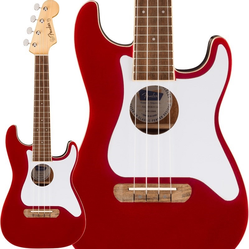 Fender Acoustics 【数量限定特価】【クリスマススペシャルSALE】 FULLERTON STRAT UKE (Candy Apple Red) フェンダー