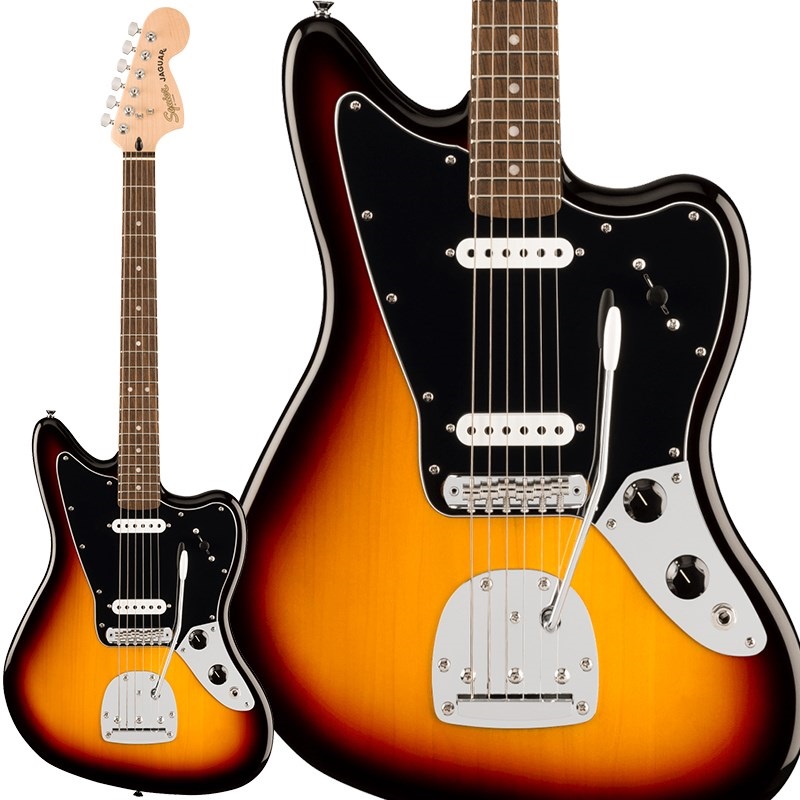 Squier by Fender Affinity Series Jaguar (3-Color Sunburst / Laurel Fingerboard)