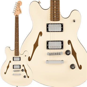 Squier by Fender Affinity Series Starcaster Deluxe (Olympic White / Laurel Fingerboard)