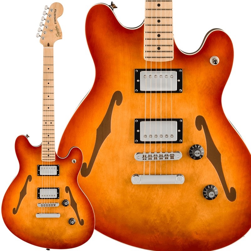 Squier by Fender Affinity Series Starcaster Deluxe (Sienna Sunburst / Maple Fingerboard)