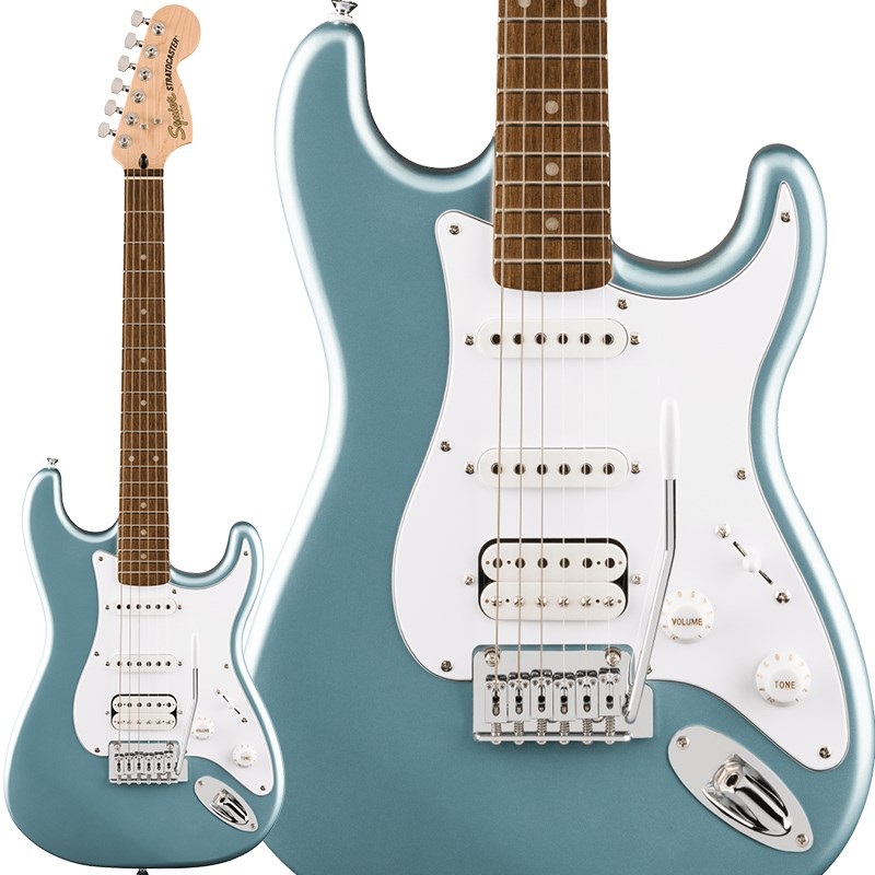 Squier by Fender Affinity Series Stratocaster Junior HSS (Ice Blue Metallic  / Laurel Fingerboard)