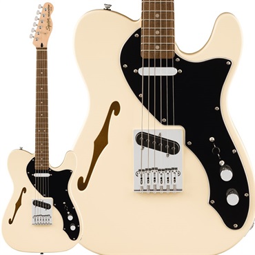 Squier by Fender Affinity Series Telecaster Thinline (Olympic White / Laurel Fingerboard)