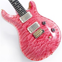 Wood Library Custom 24 Quilt Maple McCarty Thickness Bonni Pink (Natural Back)- Stained Neck #0380461