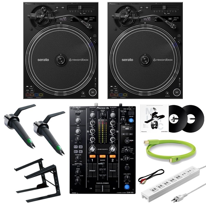 Pioneer DJ PLX-CRSS12 + DJM-450 ターンテーブルDJおすすめ10点セット ｜イケベ楽器店オンラインストア