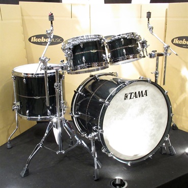 TAMA STAR Bubinga 4pc Drum Kits - Dark Green Cordia [22BD，16FT，12&10TT]