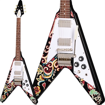 Epiphone Jimi Hendrix Love Drops Flying V (Ebony)