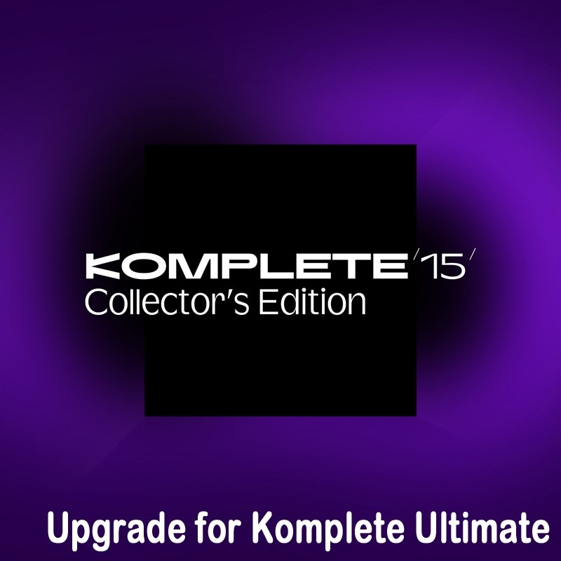 Native Instruments Komplete 15 Collectors Edition Upgrade for Komplete Ultimate (オンライン納品)(代引不可) 【Native Instruments Cyber Season】 【製品登録でiZotope Nectar 4 Advanced入手可能】