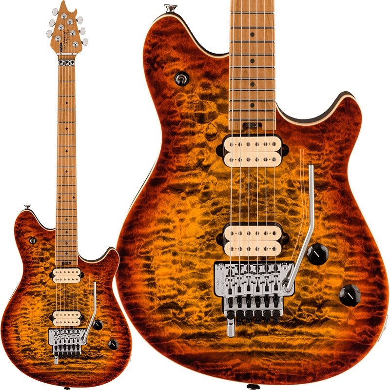 EVH Wolfgang Special QM (Tiger Eye Glow/Baked Maple)