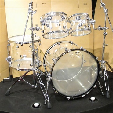 dw Design Series Acrylic 4pc Drum Kit [BD22，FT16，TT12&10]【店頭展示特価品】