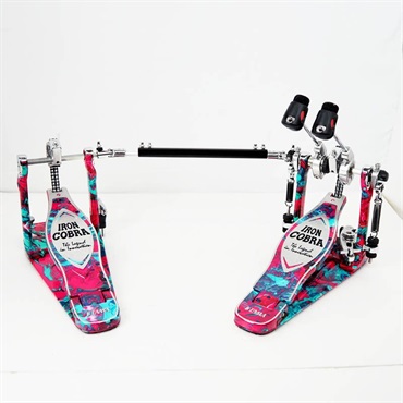 TAMA 【TAMA 50th LIMITED】 HP900RWMCS [IRON COBRA Marble Edition Rolling Glide Twin Pedal／Coral Swirl] 【店頭展示特価品】