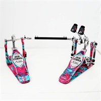 【TAMA 50th LIMITED】 HP900RWMCS [IRON COBRA Marble Edition Rolling Glide Twin Pedal／Coral Swirl] 【店頭展示特価品】