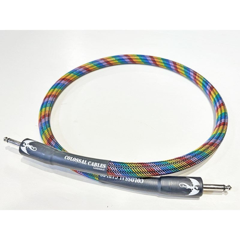 COLOSSUS SPEAKER CABLE 3ft ST/ST Plug [fruit loop]【Year of the Dragon Logo】