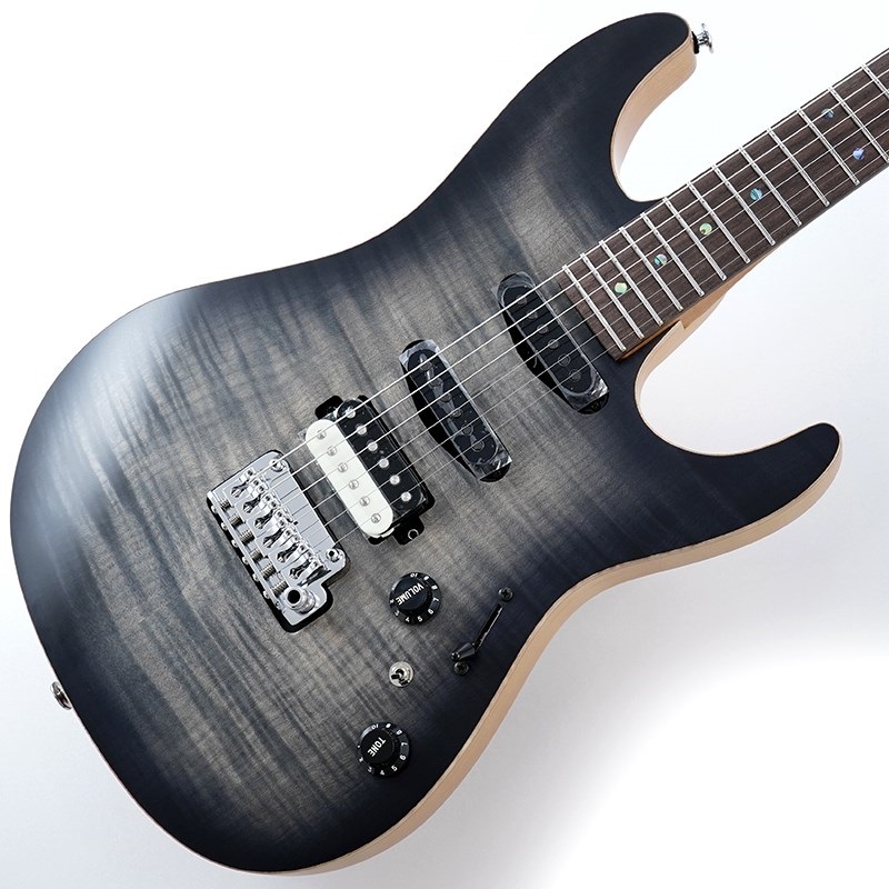 Ibanez Prestige TQM2-CUF (Charcoal Black Burst Flat) [Tom Quayle Model]