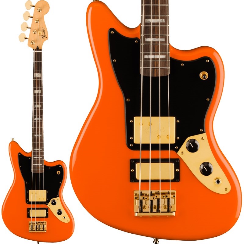 Limited Edition Mike Kerr Jaguar Bass (Tiger's Blood Orange/Rosewood) 【特価】の商品画像