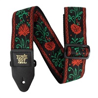 【夏先取り大特価セール】Western Rose Jacquard Guitar Strap [#P05361]