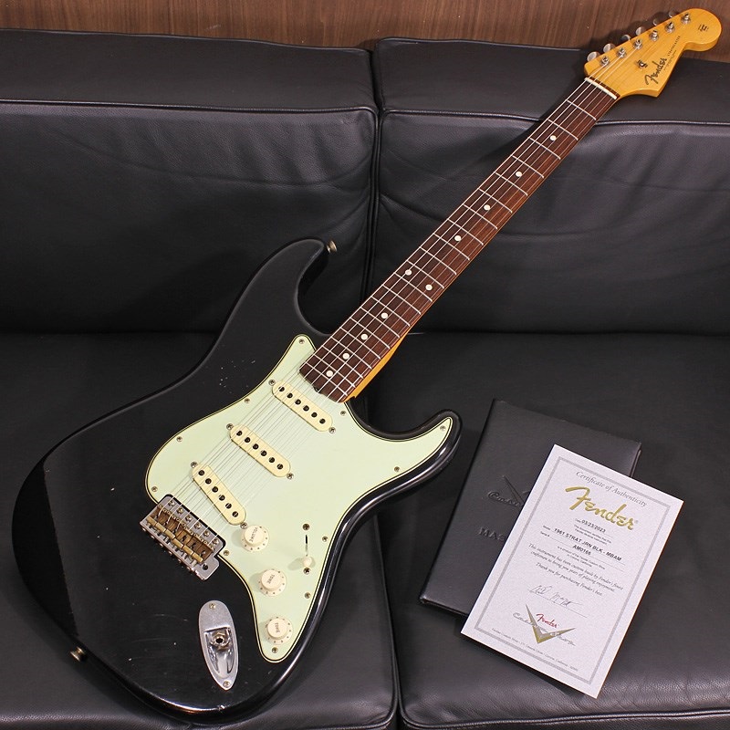 Fender Custom Shop MBS 1961 Stratocaster Journeyman Relic Black Master Built by Austin MacNutt SN. AM0166