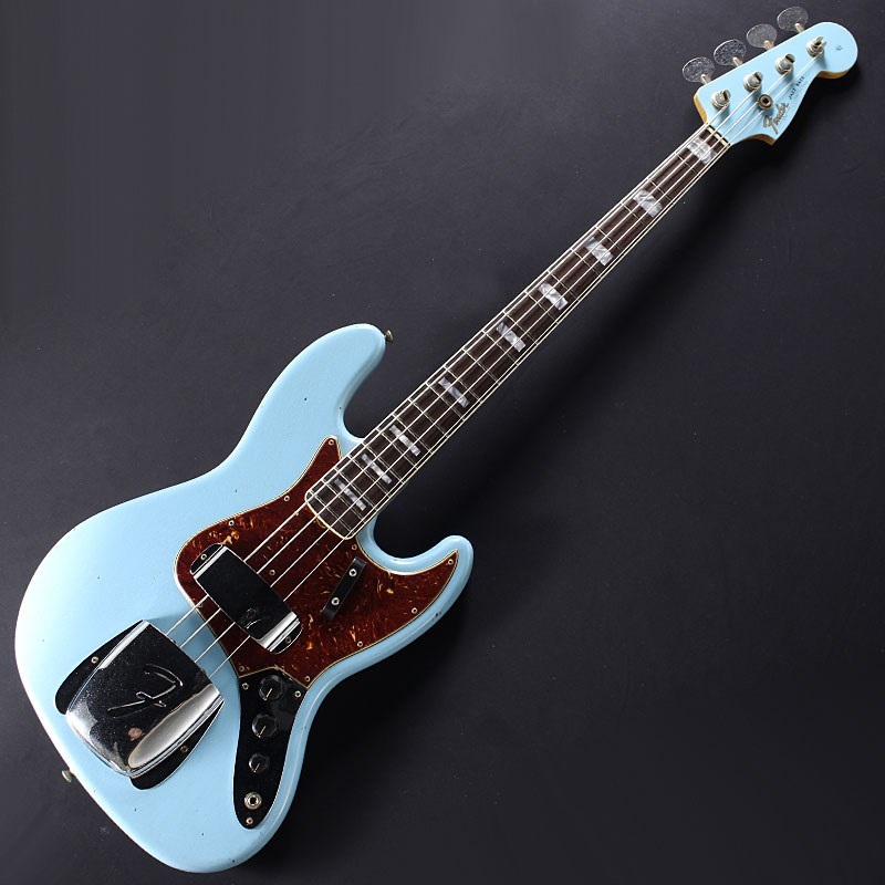 Fender Custom Shop Limited Edition 1966 Jazz Bass Journeyman Relic (Aged Daphne Blue/Matching Head)