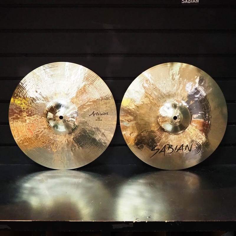 SABIAN Artisan Hats Brilliant 14 [VL-14TAH-B/BAH-B][Top:960g/Bottom:1336g]【SABIAN選定会2024ドラステ】