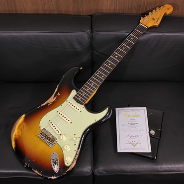 Fender Custom Shop 1960 Stratocaster Heavy Relic Faded Aged 3-Color Sunburst SN. CZ576921