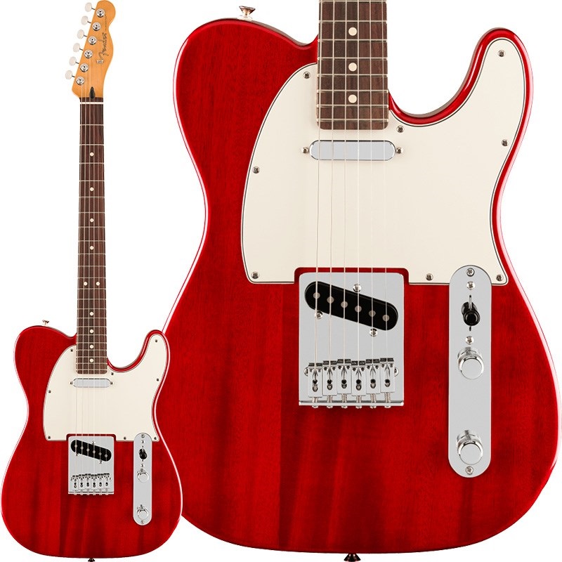 Fender MEX Player II Telecaster (Transparent Cherry/Rosewood) [Chambered Body]