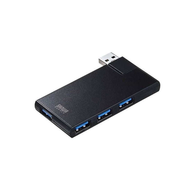 SANWA SUPPLY 【在庫処分特価】USB-3HSC1BK (USB3.0 4ポートハブ)(ブラック)