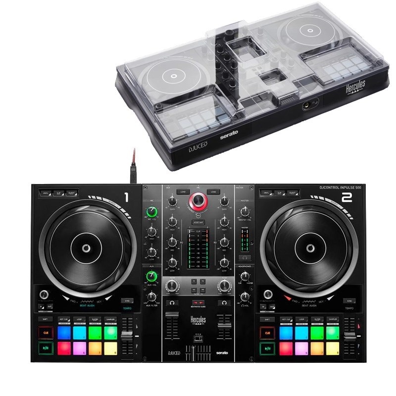 HERCULES DJCONTROL INPULSE 500 + DECKSAVER本体保護カバー 限定SET