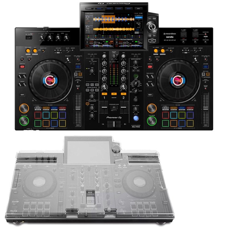 Pioneer DJ XDJ-RX3 + DECKSAVER本体保護カバー SET 【無償ダウンロード版rekordbox & serato DJ Pro対応】【オリジナル解説動画付属】