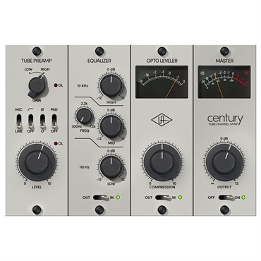 Universal Audio 【Universal Audio HOLIDAY SALE】Century Tube Channel Strip [UAD Native Plugin] (オンライン納品)(代引不可)