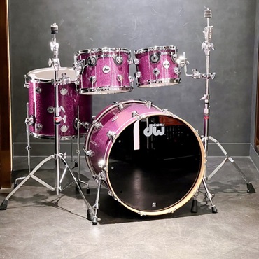 dw Collector's Pure Maple 4pc Drum Kit [BD22，FT16，TT12&10 / Purple Glass FinishPly]