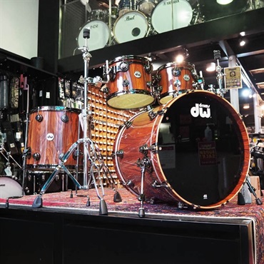 dw Collector's Pure Maple 4pc Drum Kit [BD22，FT16，TT12&10 /333 Shell/ Santos Rosewood Exotic Wood Finish]