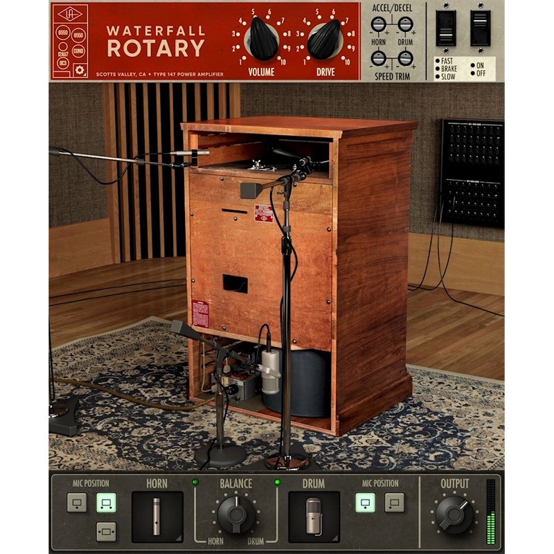 Universal Audio 【Universal Audio HOLIDAY SALE】Waterfall Rotary Speaker [UAD Native Plugin] (オンライン納品)(代引不可)