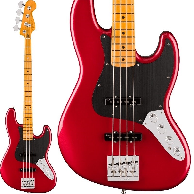 Fender USA American Ultra II Jazz Bass (Sinister Red/Maple)