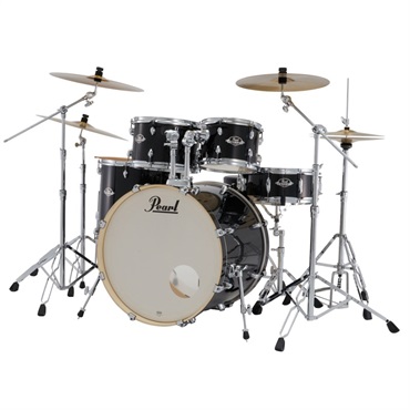 Pearl EXX725SN/C-2CS #31 [EXPORT スタンダードサイズ ドラムセット / 2クラッシュシンバル仕様 - ジェットブラック]【シンバル＆ハードウェア＆スティック付属】