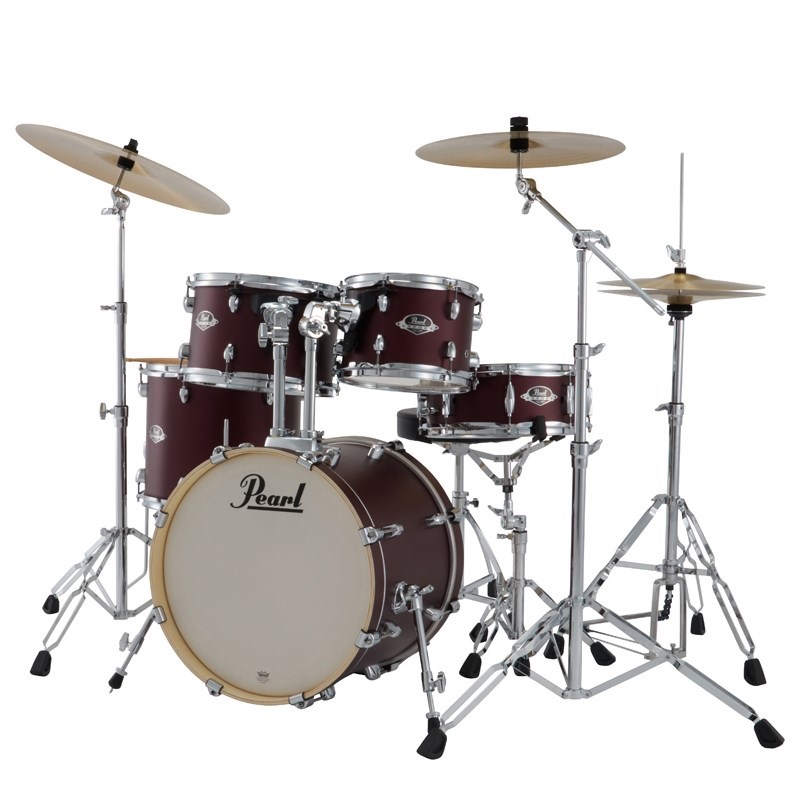 Pearl EXX785N/C #864 [EXPORT ジュニアサイズ ドラムセット - サテンスカーレット]【シンバル＆ハードウェア＆スティック付属】  ｜イケベ楽器店オンラインストア