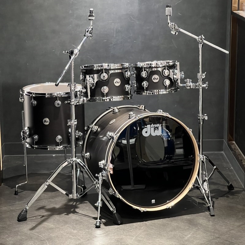 dw Collector's Pure Maple 4pc Drum Kit [BD22，FT16，TT12&10 / Ebony Satin  Oil] ｜イケベ楽器店オンラインストア