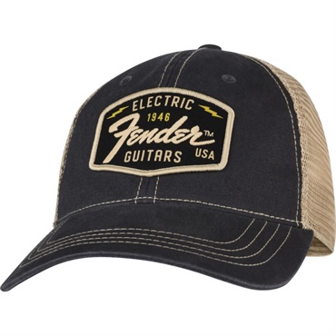 Fender Fender Transition Logo Patch Hat (Black/Stone) [9122421203]